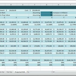 High Quality Real Estate Excel Template Spreadsheet Templates Accounting Example Commercial Flow Cash