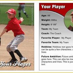 Free Baseball Card Template Of