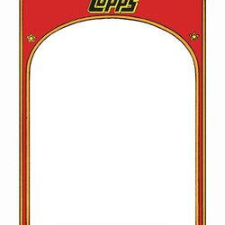 Superior Free Printable Baseball Card Template Templates