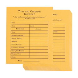 Pack Church Offering Envelopes Tithe For Flap Offerings Occasions Square