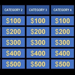The Highest Quality Make Your Own Games Jeopardy Template Using Example Jump Creative Start Below Projects