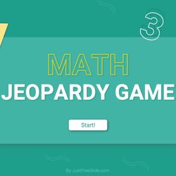 Superlative Free Math Jeopardy Google Slides Template Pages Game
