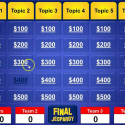 Spiffing Jeopardy Template With Sound Regard Co To