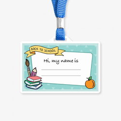 The Highest Standard Printable School Name Tag Template Free