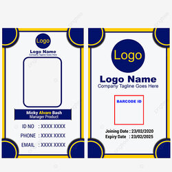 Fine Name Tag Design Template Image