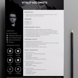 High Quality The Best Free Creative Resume Templates Of Sharp Skills Focus Bring Into Screen Shot At Am
