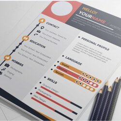 The Best Free Creative Resume Templates Of Template Colorful Ready Print Vector Pack Illustrator
