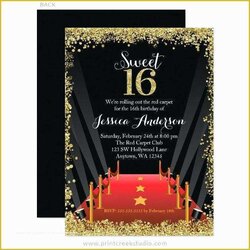 Wizard Hollywood Themed Invitations Free Templates Of Theme Party Invitation