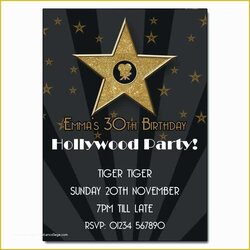 Hollywood Themed Invitations Free Templates Of Theme Carpet Party Invitation