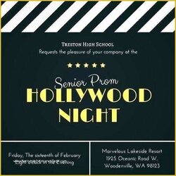 The Highest Quality Hollywood Themed Invitations Free Templates Of Theme Ticket Invitation Movie