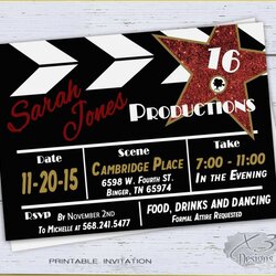 Marvelous Hollywood Themed Invitations Free Templates Of Red Carpet Backgrounds Birthday Invitation Meals