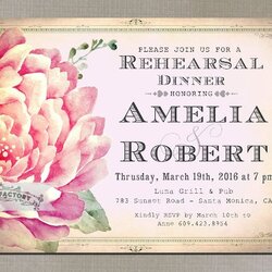 Admirable Dinner Invitation Templates Free Printable Word Formats