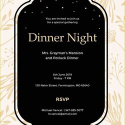 Eminent Free Printable Dinner Party Invitations Templates Of Ms Owl Wording Invitation Template In Word