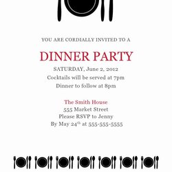Wizard Dinner Party Invitation Template Free Elegant Wording Invite Printable