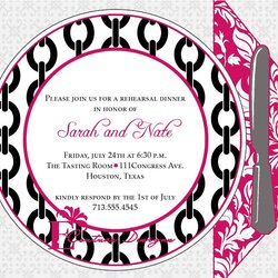 Spiffing Dinner Invitation Template Birthday Graduation Invite Invites Wording