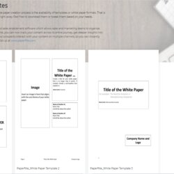 White Paper Template Templates