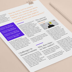 Superb Page Turning White Paper Examples Design Guide Big Highlight Font Featured Using Quotes