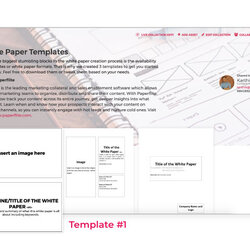 Super White Paper Template Format Collection Of Templates By