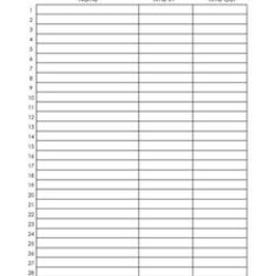 Fine Daily Employee Sign In Sheet How To Create