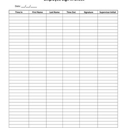Marvelous Daily Employee Sign In Sheet How To Create