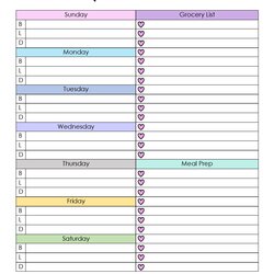 Peerless Free Printable Meal Plan Template Customize Before You Print Editable Planner With Prep From Sunday