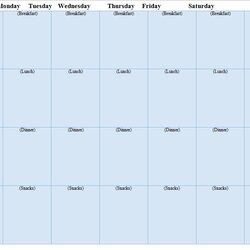 Worthy Meal Planning Template Sample