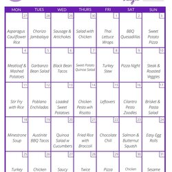 Champion Monthly Meal Planner Money Bliss Planning Calendar