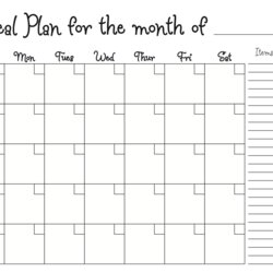 The Highest Quality Meal Planning Calendar Dinner Family List