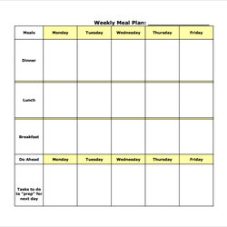 Exceptional Free Meal Planning Templates In Excel Ms Word Template Plan Planner Weekly Diet Printable