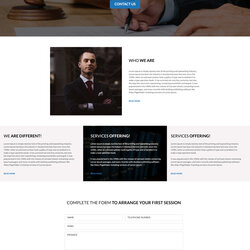 Law Firm Website Template For Free Attorney