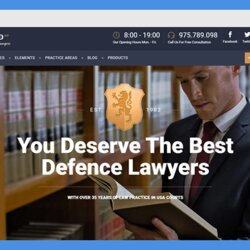 Best Law Firm Website Templates Free And Paid