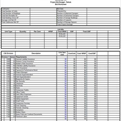 New Home Construction Budget Template Excel Templates Word