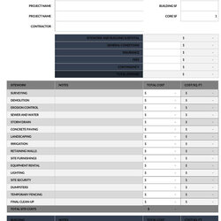 Construction Budget Guide And Templates Word Excel Simplify Commercial Template