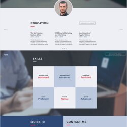 Admirable Polished Resume Website Templates For All Professionals