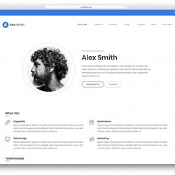 Top Resume Website Templates For Online Bootstrap Template
