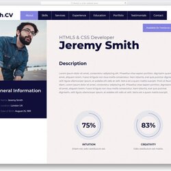 The Highest Standard Pin By On Web Resume Template Free Bootstrap