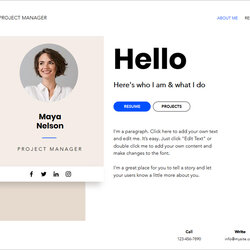 Splendid Best Free Online Resume Website Templates Template Web Personal