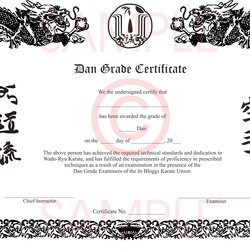 Great An Award Certificate With Chinese Writing On It Martial Arts Karate Certificates Template Templates Dan