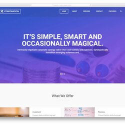 Superlative Free Simple Templates For Beginners And First Time Users Website Web Bank Corporation Template