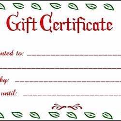 High Quality Christmas Gift Vouchers Templates Certificate Blank Template Certificates Voucher Uses Holiday