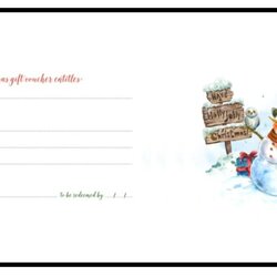 Peerless Christmas Gift Voucher Template Free Printable Docs
