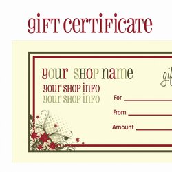 Exceptional Free Printable Gift Vouchers Voucher Prize Template Ideas Certificate Christmas Word Or