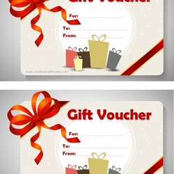 Wonderful Free Printable Gift Voucher Template Card Vouchers Templates Certificate Christmas Print