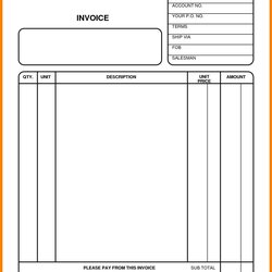Wonderful Invoice Template For Pages Free Printable Shop Fresh Invoices