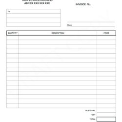 Perfect Printable Editable Invoice Template Large