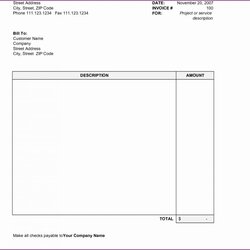 Preeminent Invoice Template Editable Free Resume Examples