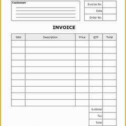 Free Editable Invoice Template Of Word Dummy