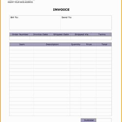Magnificent Free Editable Invoice Template Of Receipt