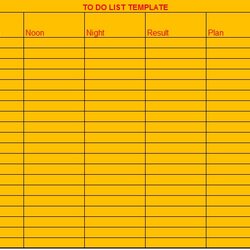Splendid Free To Do List Template Excel Word Templates Kb