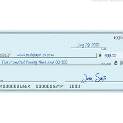 Editable Blank Check Template Formidable Ideas Cashiers Intended Cheque Checks Oversized Dummy Sample